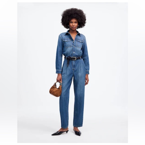 Madewell Blue Denim Women Jeans Overalls - Picture 2 of 12